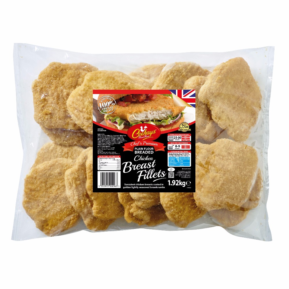 Halal Frozen Plain Breaded Chicken Breast Fillets - Buy Chicken,Frozen
