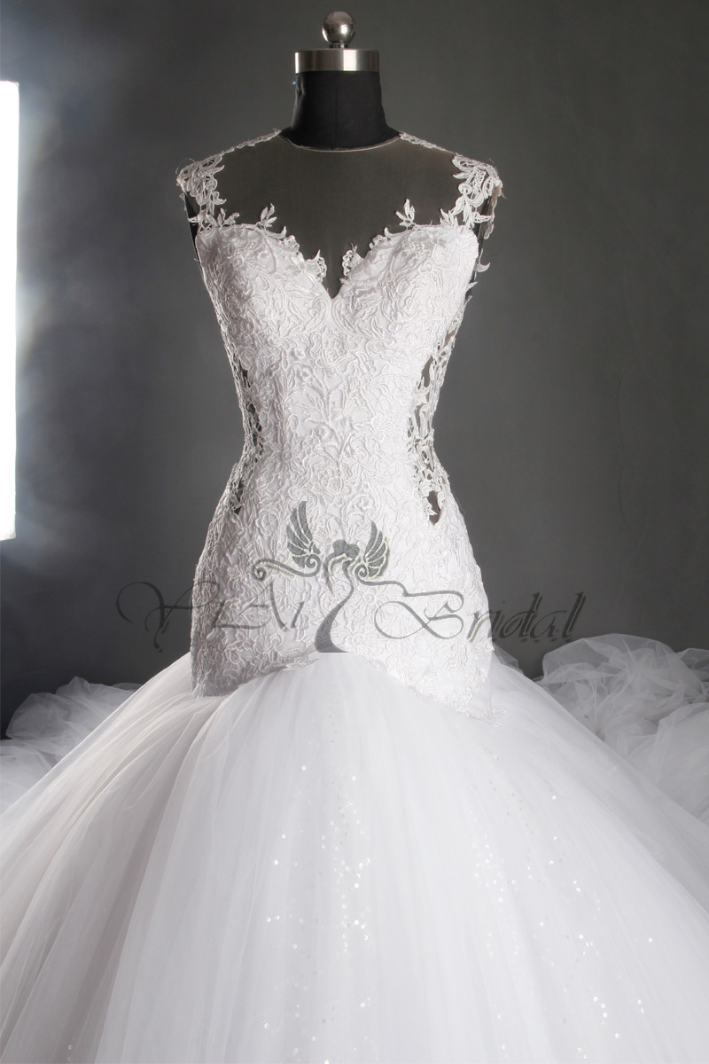 美しい人魚カスタムメイド2016ふくらんでいる中国速達rq121alibabaの結婚式用のガウンのウェディングドレス仕入れ・メーカー・工場