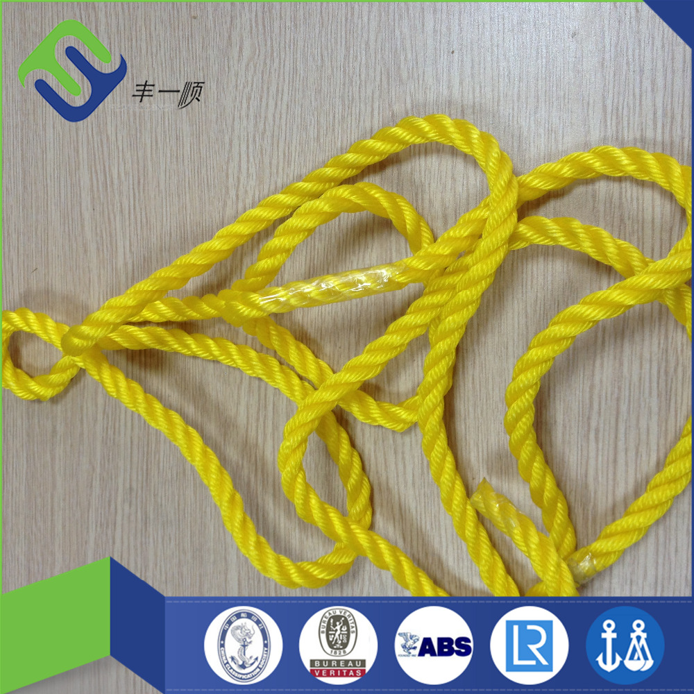 新しい来る 3 strands着色さ れ た pp モノ フィラメント ねじれ た ロープ仕入れ・メーカー・工場