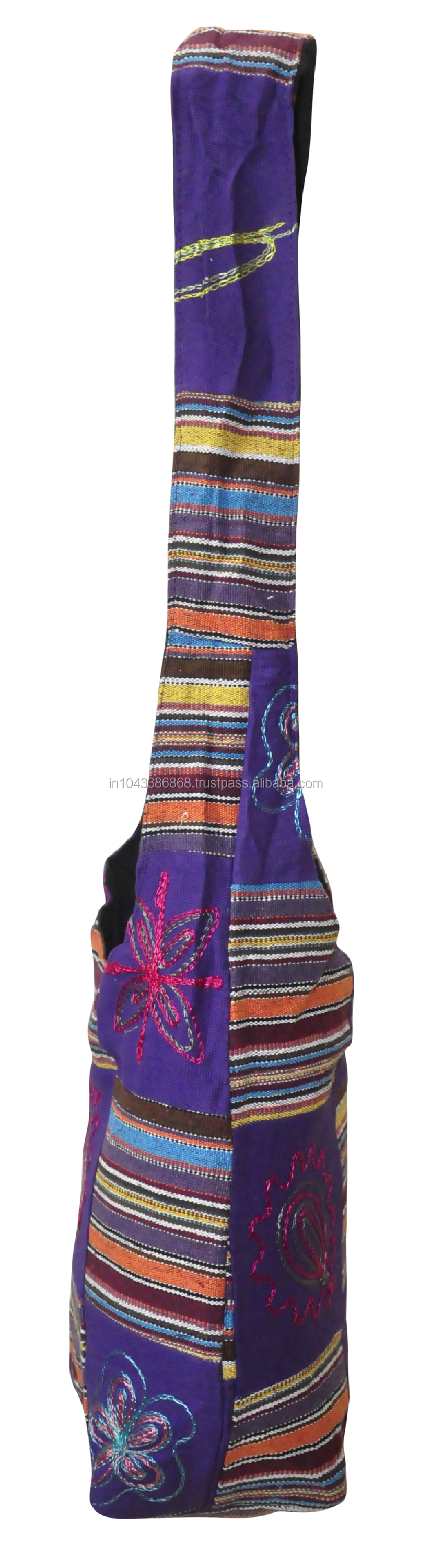 魅力的な伝統的な刺繍のパッチワークインドの手の袋、 ファッションレディーススリング卸売業者の綿のショルダーバッグ問屋・仕入れ・卸・卸売り