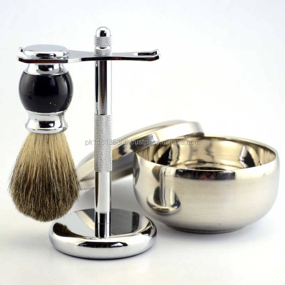 Wholesale Men's Beard Brush/bowl/ Classical Shaving Razor Stand Badger