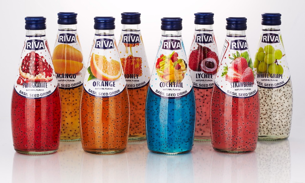 White Grape Basil Seed Drink Glass Bottle 290 Ml Buy Blue Riva Basil