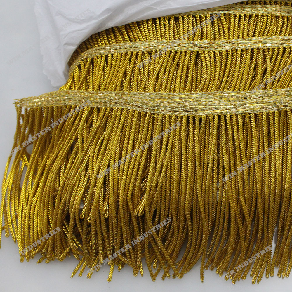 Gold Bullion Fringe Tassel Fringe Gold Lace Bullion Wire Tassels Fringes Buy Bullion Fringe