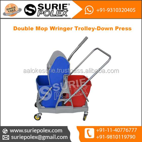 double mop wringer trolley-down press