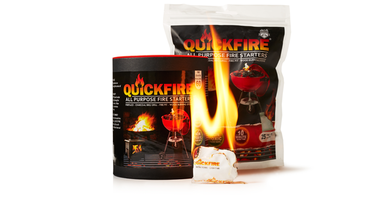 Quickfire All Purpose Wax Fire Starter For Wood Stove Fireplace