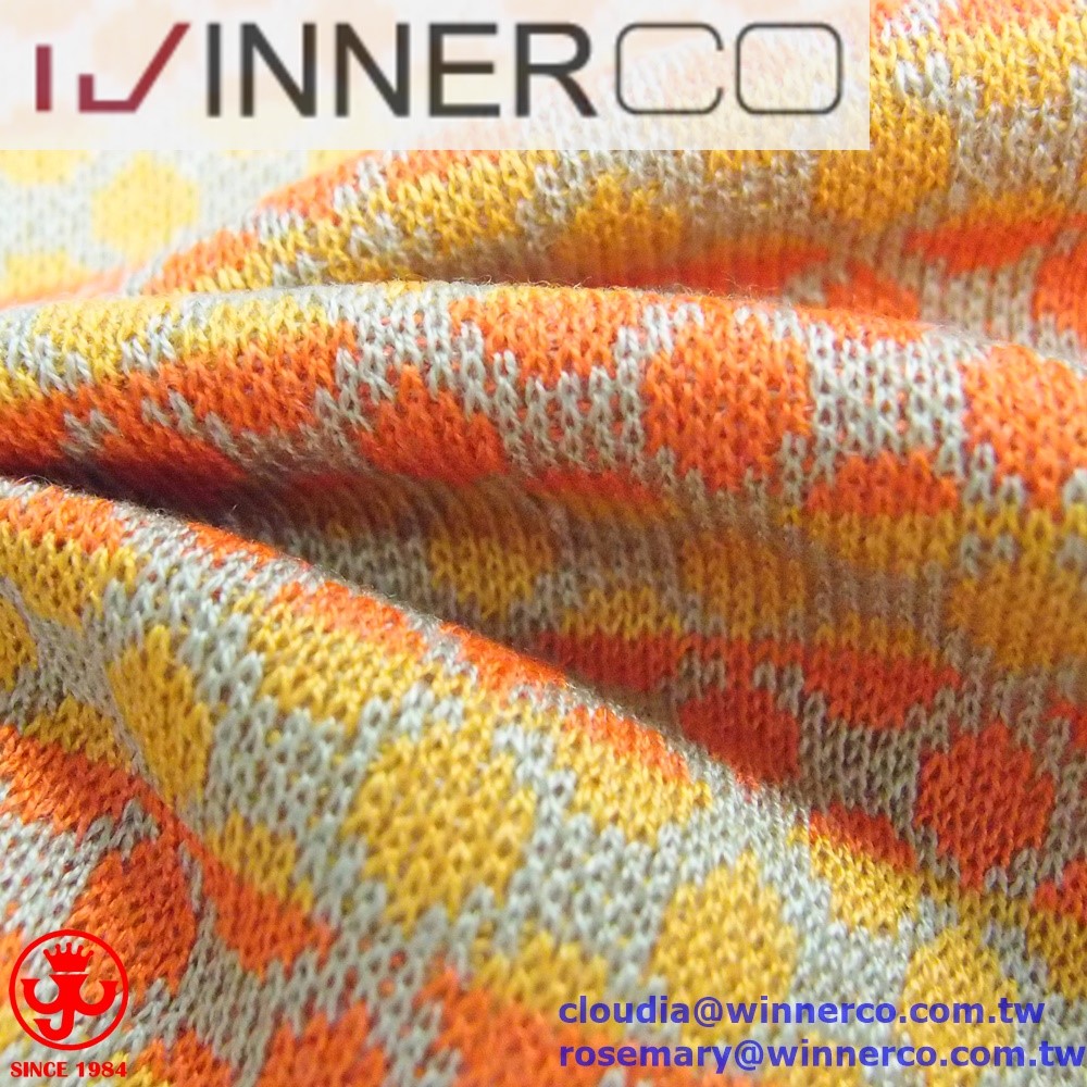 Acrylic wool fancy yarn sweater knit fabric for winter